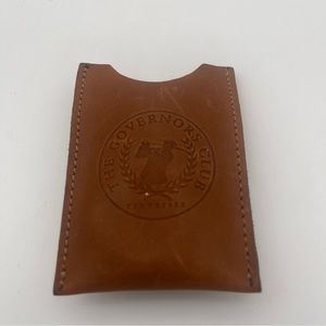 The governors club leather money card clip